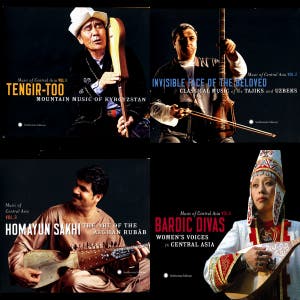 Central Asia - Folk music from Tajikistan, Uzbekistan, Turkmenistan, Uyghuristan, Kyrgyzstan and Kazakhstan — cover art