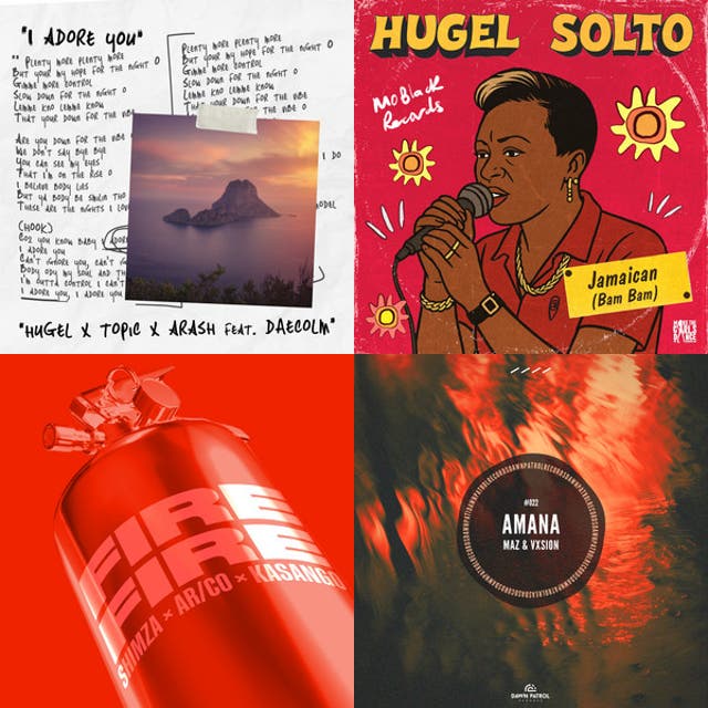 Afro house beach Spotify playlist cover art