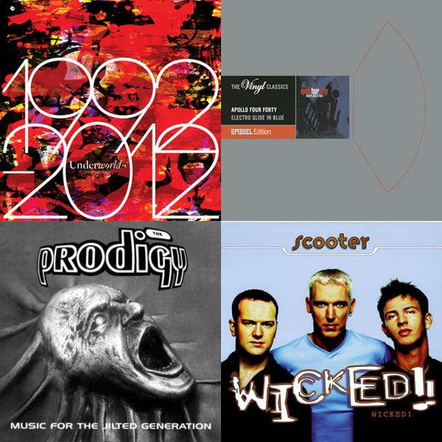 Electronic 90s Spotify playlist cover art