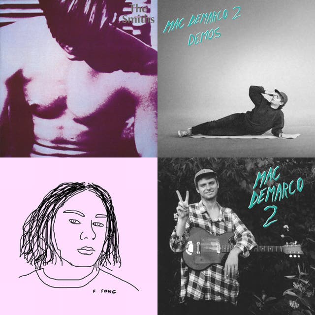 mac demarco, tv girl, alex g, clairo, the smiths, etc.