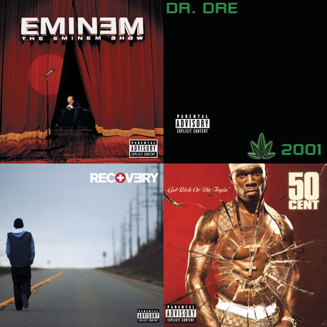 Eminem, 50 Cent, Snoop Dogg, Ja Rule, DMX, The Game, Ice Cube, Fat Joe, Wiz Khalifa e outros cover