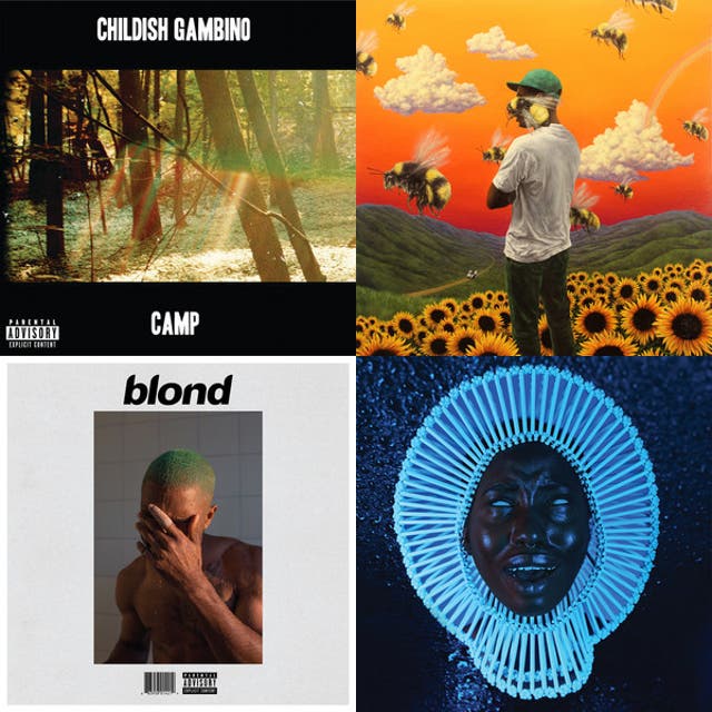 childish gambino + tyler + kanye + frank